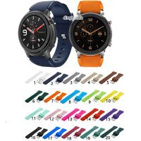 【คุณภาพสูง】สายนาฬิกาข้อมือ ซิลิโคน สีพื้น สำหรับ Huami Amazfit GTR 47 มม. GTR2