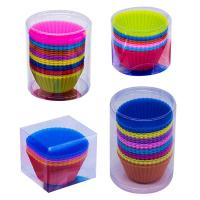 2.75inch Silicone Cupcake Liners Non-stick Colorful Muffin Baking Cups DIY Cake Decorating Tools Wedding Birthday Party Decor