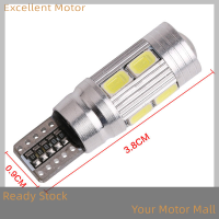 Excellent 1X 10SMD T10สีขาว5630 LED 194 W5W CANbus ข้อผิดพลาดรถฟรี Side WEDGE Light bulb