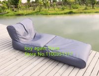 เก้าอี้พับได้ผ่อนคลายโซฟาถุงถั่วสำหรับห้องนั่งเล่น Beanbag กลางแจ้งสวนความสะดวกสบาย Beanbag ผ้าคลุมโซฟา Linguaimy