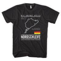 【HOT】ใหม่ เสื้อยืดคอกลม พิมพ์ลาย Nurburgring Race Track Gery Bmw Mercedes A Udi Porschge สําหรับผู้ชาย100%cotton