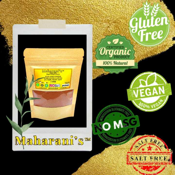 Maharanis Organic And Pure Star Anise Powder Serbuk Bunga Lawang Organik