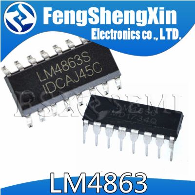 100pcs/lot LM4863S LM4863 LM4863N SOP SOP-16 LM4863P DIP-16 Two-way audio amplifier IC