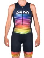 cann professional sleeveless triathlon jumpsuit bicycle riding suit elastic quick-drying full Lycra team uniform for men and women