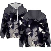 Sudadera con capucha de Bungo Stray Dogs 3d para hombre y mujer, jersey de moda, Tops de manga larga, sudaderas con capucha Unisex de Anime Harajuku 3D