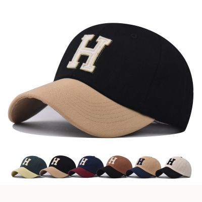 [2023] หมวกเบสบอลในฤดูใบไม้ร่วงกับฤดูใบไม้ผลิหมวกเบสบอลแบบ Snapback หมวกอาบแดดหมวกกีฬา H ตัวอักษรหมวกหมวกขนาดพอดีฮิปฮอปสำหรับผู้ชายผู้หญิง