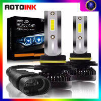 AOTOINK 2ชิ้น9005รถยนต์ LED Fog light H7 H8 H9 H11 9006ไฟรถยนต์แหล่งรถจักรยานยนต์ Fog lamps 12V 6000K 60W กันน้ำ