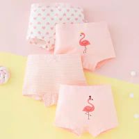 4pcs PCS childrens underwear cartoon dinosaur childrens shorts underwear girl Baby Toddler Childrens girl cotton underwear