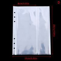 {CTTC} 10pcs Standard CLEAR Plastic Photo Album transparent A5 Binder Refill Sleeves