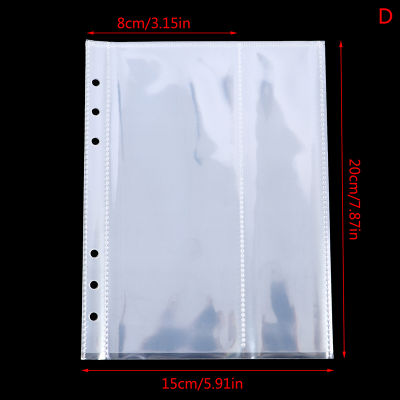 ruyifang 10pcs Standard CLEAR Plastic Photo Album transparent A5 Binder Refill Sleeves