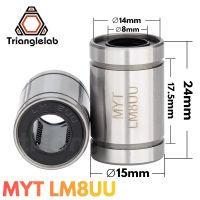 【✆HOT】 AADSS MALL Trianglelab MYT LM8UU เครื่องพิมพ์3d 8X15X24MM เพลายาวแบริ่งเชิงเส้นสำหรับ Reprap Anet A8 Prusa I3 MK3S เครื่องพิมพ์3d