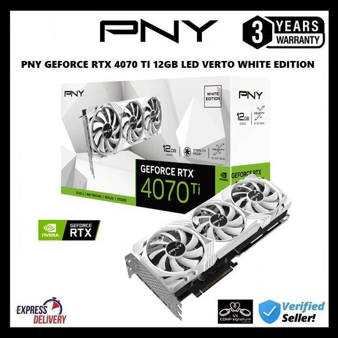 Pny Geforce Rtx Ti Gb Led Verto White Edition Graphic Card Rtx Ti Lazada