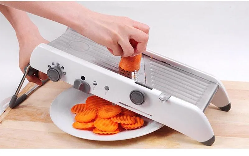 Mandolin Slicer Manual Vegetable Cutter Professional Grater With 304  Stainless Steel Adjustable Blades Vegetable Cooking Tool