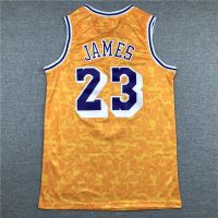 Nba Jersey Los Angeles Lakers No.23 James Yellow Joint 2020 Basketball Jersey