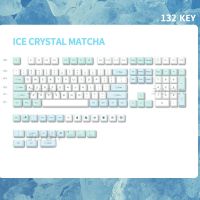 （Miss qis keycap）133คีย์ผลึกน้ำแข็ง Supgraded HeightXDA ปุ่มกดเหมาะกับการทำงาน PBTSwitch แป้นพิมพ์กลปุ่มกด Anne2