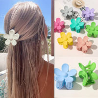 Cute Flower Hair Claw Candy Color Hair Clips Women Girl Hair Clip Crab Hair Claws tail Hairpin Barrette Headwear Accessories