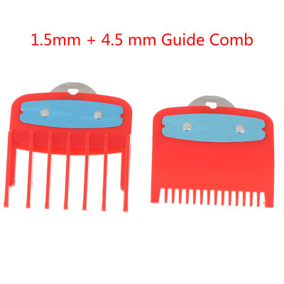 Luhuiyixxn 1.5+4.5mm Size Guide comb Red Attachment Comb Set with a Metal Holder Clipper