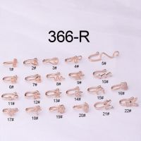 1Piece 2021 New Trend Fake Piercing Clip Nose Ring Cuff Body Jewelry for Women Ear Cuffs Heart Cross Flowers Clip Nose Rings