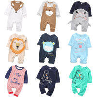 Bear Lion Fox New Born บอดี้สูท Unisex &amp; One-Pieces Romper ฤดูใบไม้ผลิฤดูใบไม้ร่วงทารกแรกเกิดการ์ตูนแขนยาวผ้าฝ้าย Jumpsuit