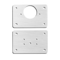 1/2Pcs Hinge Repair Plate Cabinet Furniture Drawer Table Repair Mount Tool Household Stainless Steel Hinge Fixing Plate Door Hardware Locks