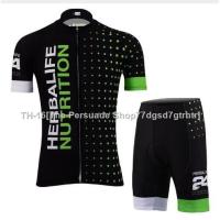 ✢► Cycling Jersey Men Bike Team Pro Cycling Jersey Herbalife Breathable Gel Pad Top Short Sleeve Cycling Clothes