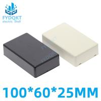 1pcs 100x60x25mm Plastic Waterproof Cover Electronic Project Instrument Enclosure Box DIY Case Junction Boxes Housing Black