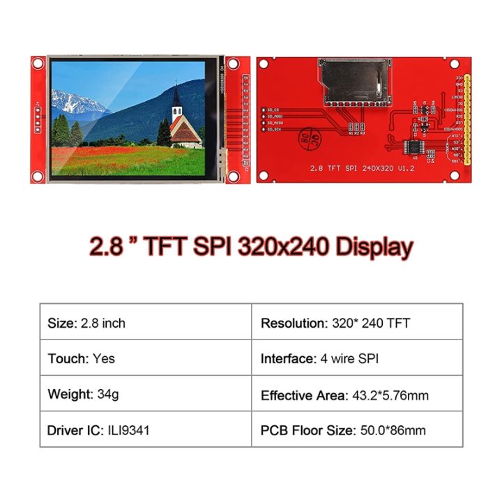 3-2inch-ili9341-spi-tft-lcd-display-touch-panel-320x240-tft-lcd-touch-screen-shield-5v-3-3v-stm32-display-module-spare-parts