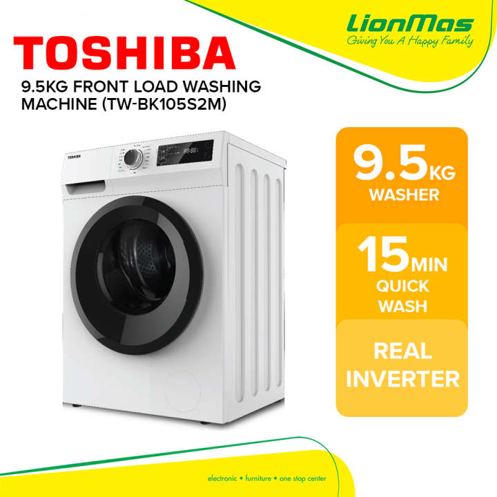 TOSHIBA 9.5KG Front Load Washing Machine, TWBK105S2M / TWBK105S2M