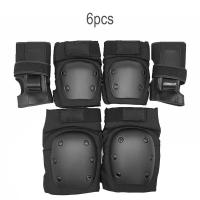 6pcs Unisex Protective Gear Breathable Elbow Knee Pads Wristguard Skiing Cycling Skateboard Skating Anti-slip Protector