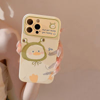 Apple เคสโทรศัพท์มือถือรูปเป็ดน่ารัก iPhone 14/13/12/11 /X/xs/xr ซิลิโคน14 Plus เคสโทรศัพท์มือถือ13 Pro Max เคสนิ่มกันตกขนาด12นิ้วเรียบง่ายและน่ารักเคสโทรศัพท์มือถือ