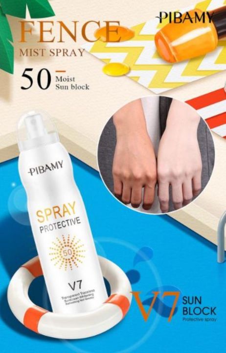 PIBAMY V7 Whitening Protective Spray SPF50 180ml | Lazada
