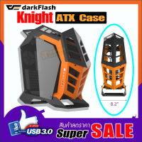 เคสเกมส์มิ่ง Darkflash Dark Knight K1 ATX PC Case (Orange-Black)