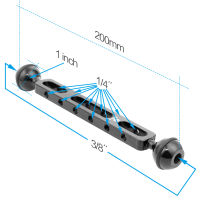 อลูมิเนียมอัลลอยด์ร่วมดำน้ำไฟแขนกล้องแสง A20 20เซนติเมตร Monopod สำหรับ GOPRO การกระทำกล้อง Accessoies