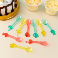 CHIDI 9ชิ้น/เซ็ต MINI disposable Spoon ไอศกรีมขนมเค้กช้อนปิกนิก PARTY SUPPLY