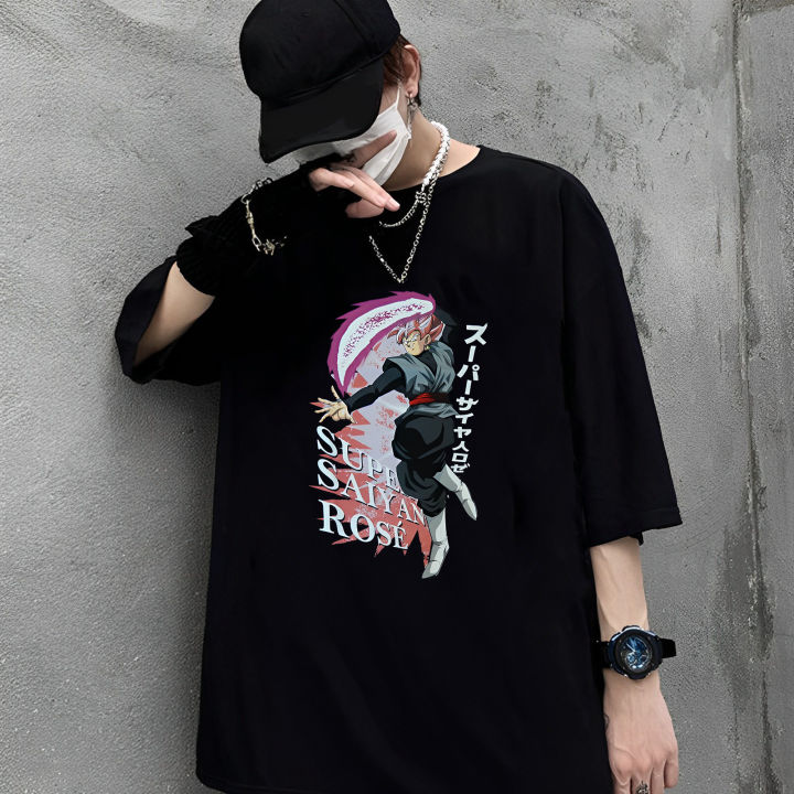 เสื้อยืดคอตตอน-เสื้อยืดคุณภาพดี-s-5xl-เสื้อยืดแขนสั้น-dragon-ball-super-goku-black-rose-anime-officially-licensed-t-shirt-popular