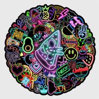 ❀☋♈ 10/30/50PCS Neon Graffiti DIY Sticker Skateboard Notebook Gift Water Cup Waterproof Children Stationery Sticker Wholesale