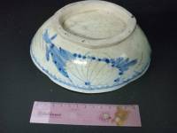 ชามกระเบื้องเคลือบโบราณ antique porcelain bowl 1 pc,