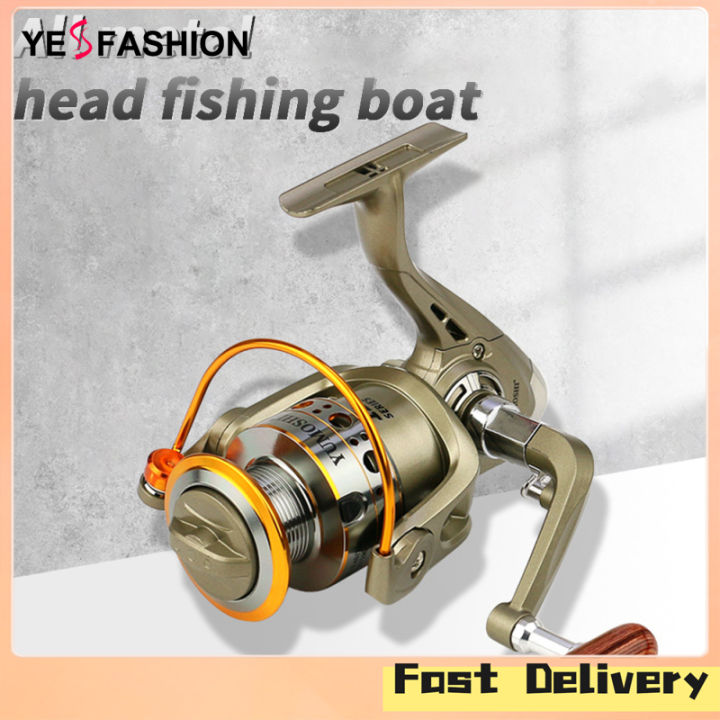 Yesfashion Store IN stock Fishing Reel Ultralight Heavy Duty Spinning Reel  With Toughened Metal Head Fishing Reel For Left & Right Hand Outdoor Fishing