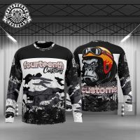 2023 design 14th customs - gorilla rider long sleeve jerseymotorcycle jersey cycling jersey long shirt，Can be customization