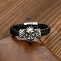 【hot】∏  European and Mens Gothic Buckle Leather