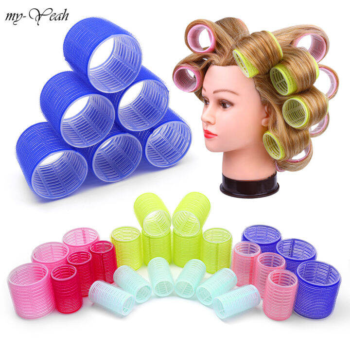 myyeah 6Pcs/Set Hair Roller Multiple Size Natural Curls Bang Curlers