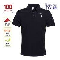 EuropeanTour เสื้อยืดแขนสั้นผู้ชาย,ใหม่เสื้อยืดกีฬายืดหยุ่นสูงเสื้อโปโลกอล์ฟทัวร์ยุโรปฤดูร้อน