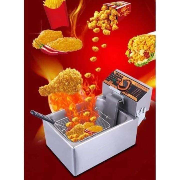 Electric Deep Fryer (Silver) Lazada PH