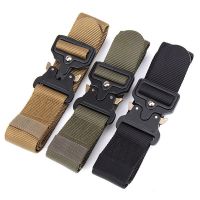 New Genuine Tactical Belt Quick Release Outdoor Military Belt Soft Real Nylon Canvas Sports Accessories Men and Women Black Belt Belts