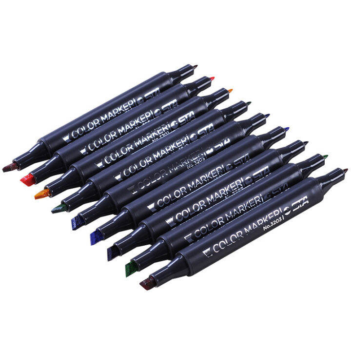 sta-3203-markers-manga-drawing-markers-pen-alcohol-based-sketch-oily-dual-tips-brush-pen-art-design-supplies-201-colors-optional