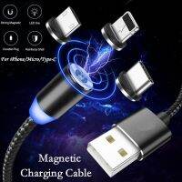 Reboundfive LED Magnetic USB Cable for Xs Max 8 7 6 Type C Cable Micro for Samsung Xiaomi