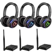 Im Lặng Disco Headphone Với Logo Led Bán Buôn 500M Khoảng Cách Điều Khiển