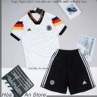 ✸✴♦ German Football Suit 2023 / 24 White Shirt Model Black Pants - High Quality Polyester Fabric