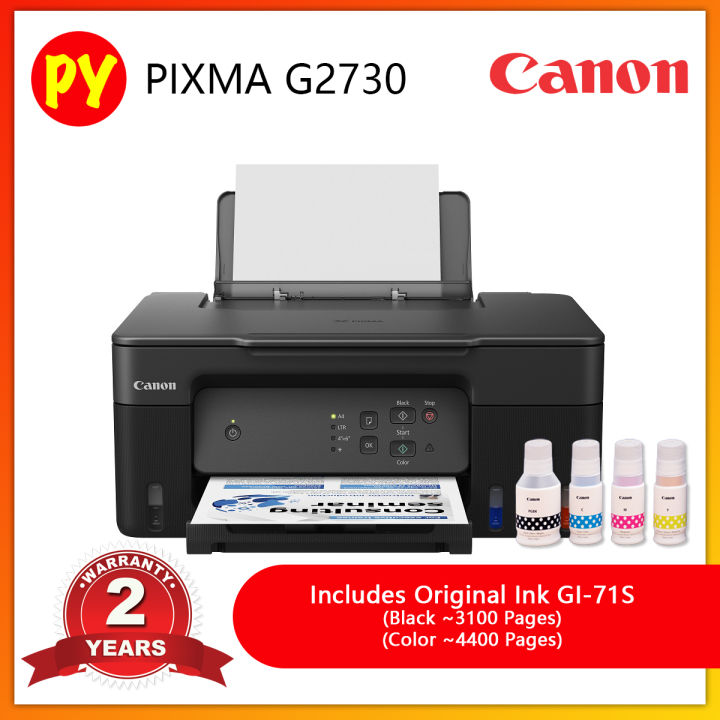 Canon Pixma G2730 G3730wifi All In One Refillable Ink Tank Printer Using Ink Gi 71 Or Gi 71s 0867