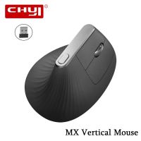 CHYI เมาส์ออฟติคัลเเบบสาย USB เล่นเกมเพื่อสุขภาพ Mouse Komputer สำนักงานแล็ปท็อปพีซีเดสก์ท็อปเหมาะกับสรีระศาสตร์เมาส์แนวตั้งไร้สาย